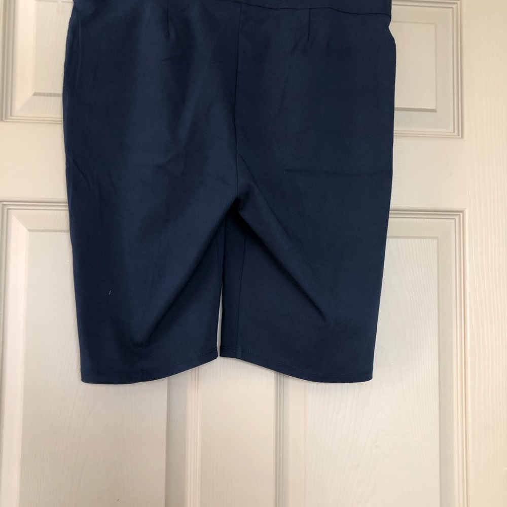 Women’s Retrology Navy Shorts with Black Waistband